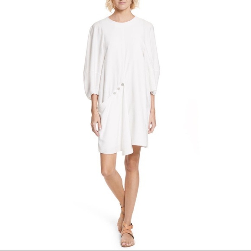 Tibi Asymmetric Flap Front Dress